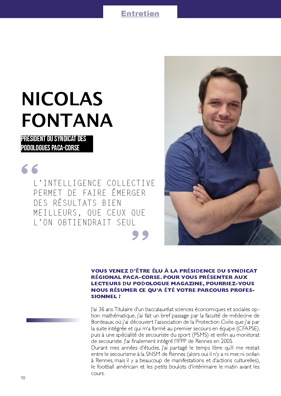 Nicolas FONTANA Président du SRPP PACA Corse
